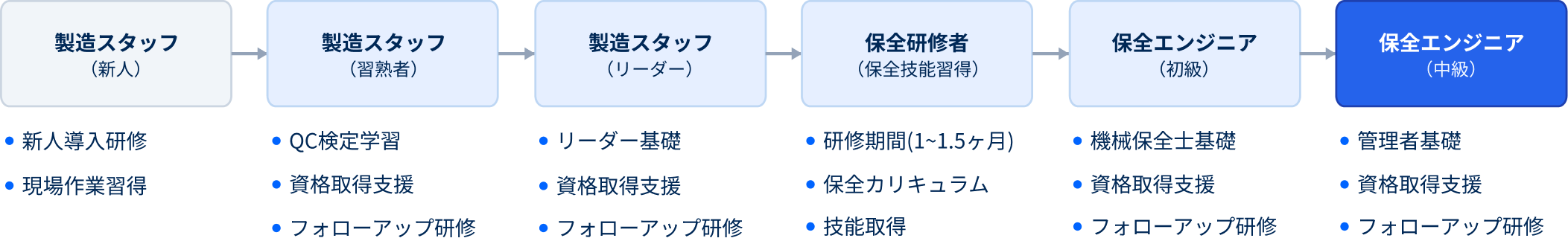 人材育成ロードマップ
