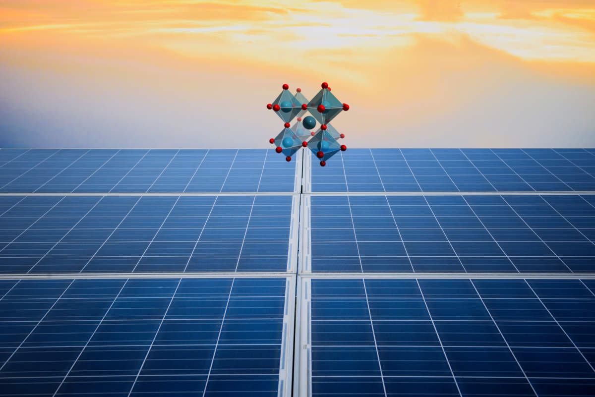 日研ツナグ_ペロブスカイト太陽電池コラムソーラーパネルの画像