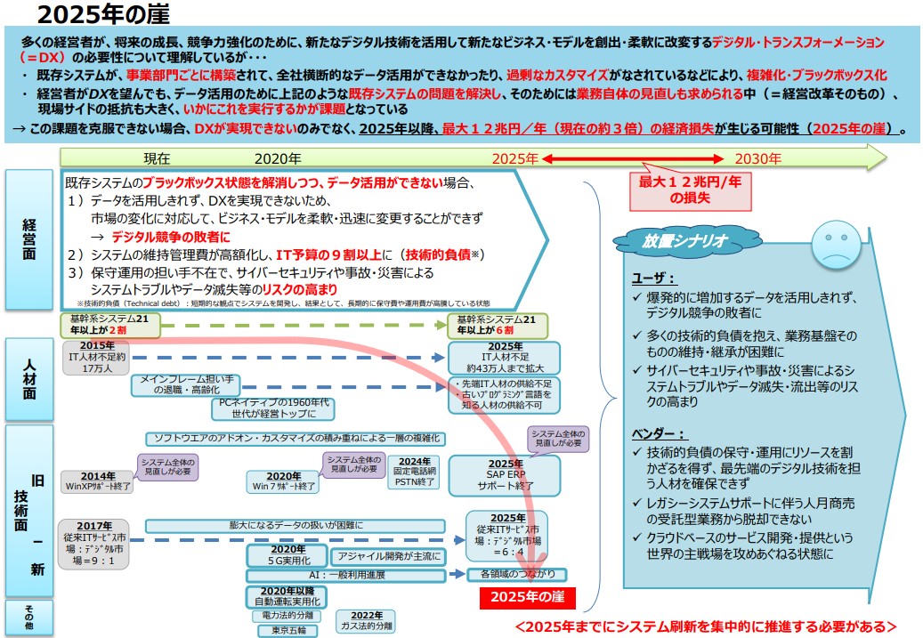 経済産業省が警鐘を鳴らす「2025年の崖」とは